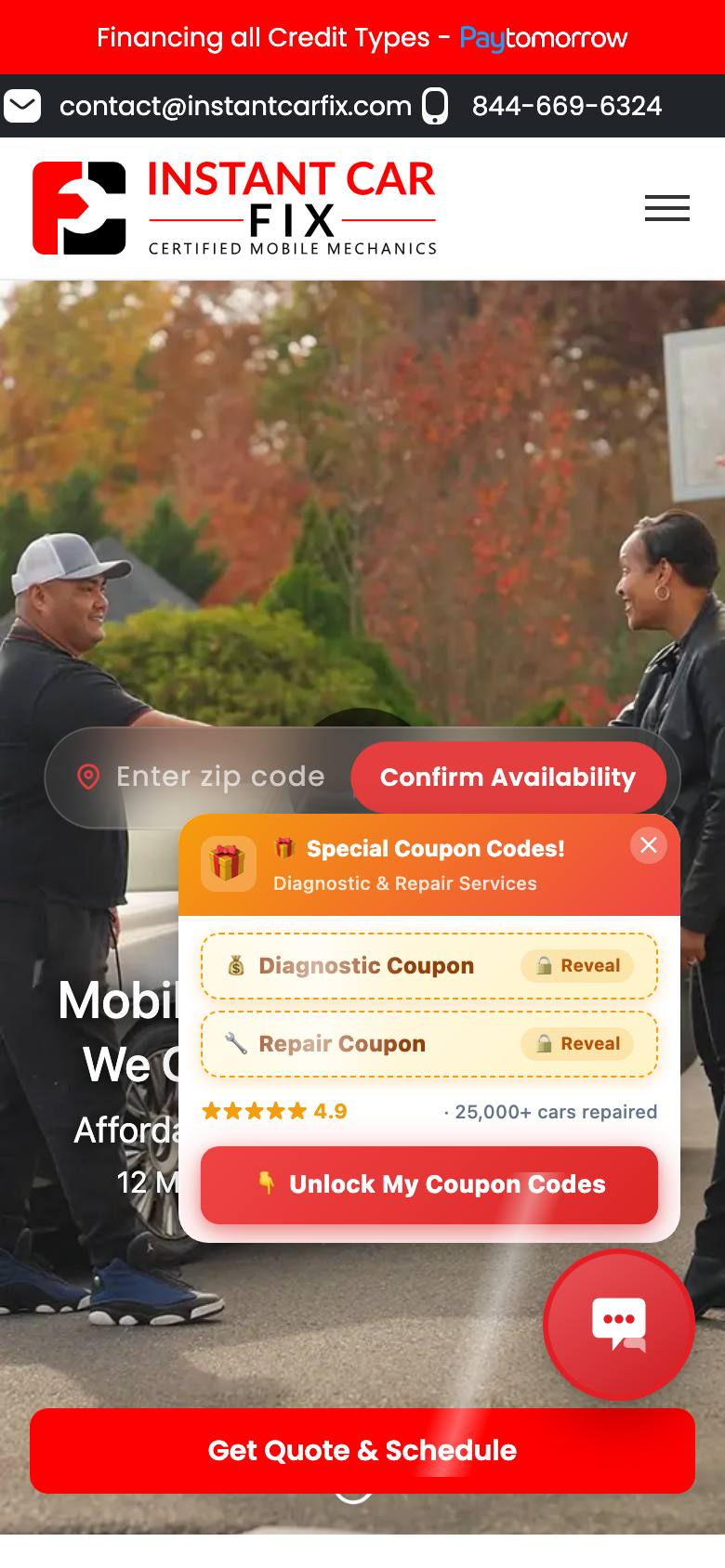 Instant Car Fix online today